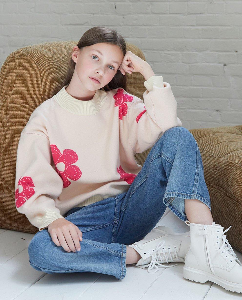 Mooi roze bloemenpatroon - null - 